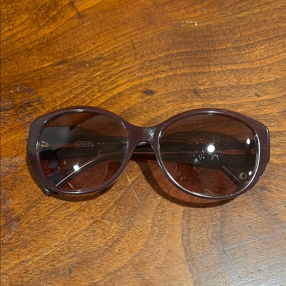 Coach Brown Sunglasses Classic Oval Design - Picture 11 of 12